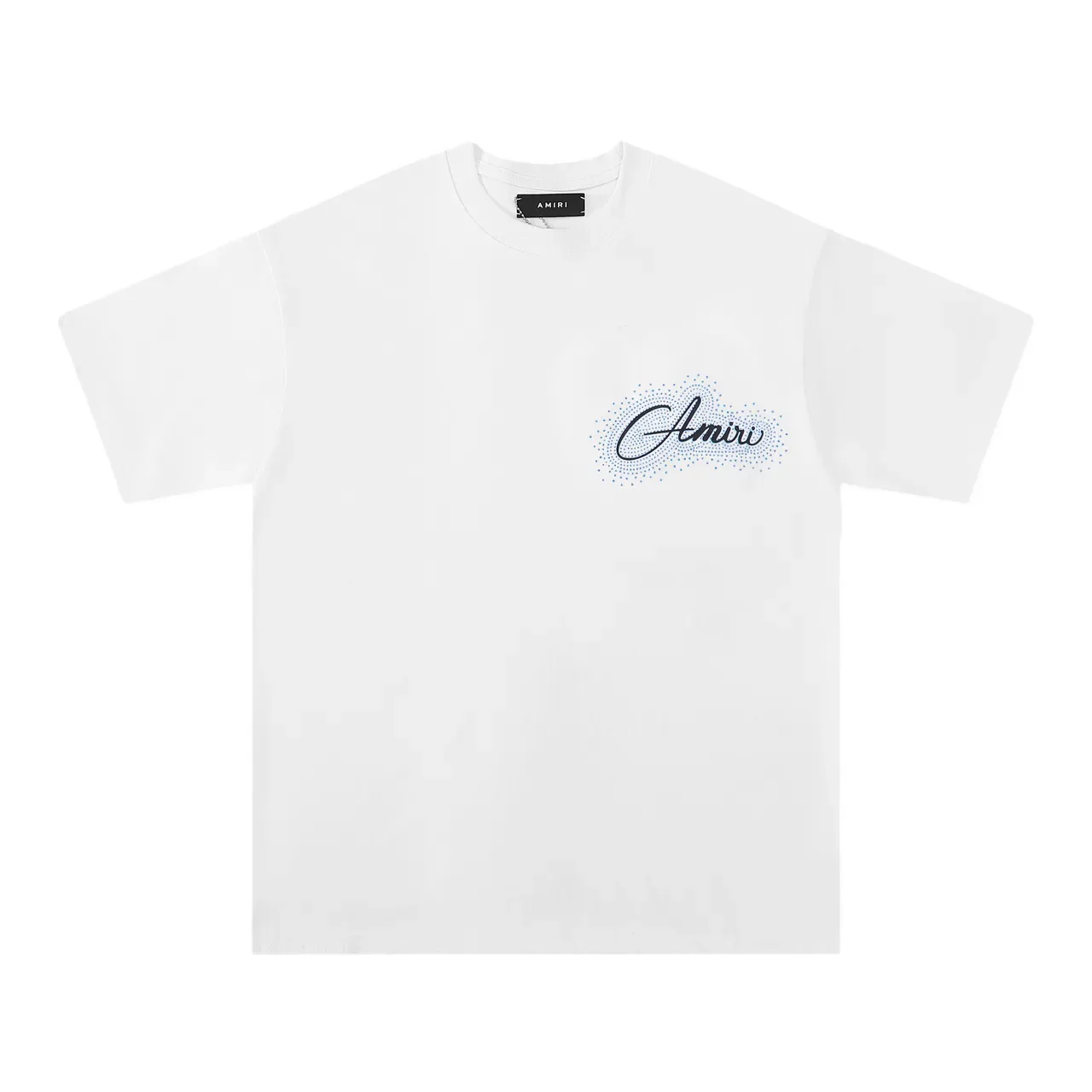 Amiri Graphic Script Dot-Matrix Logo T-Shirt 5