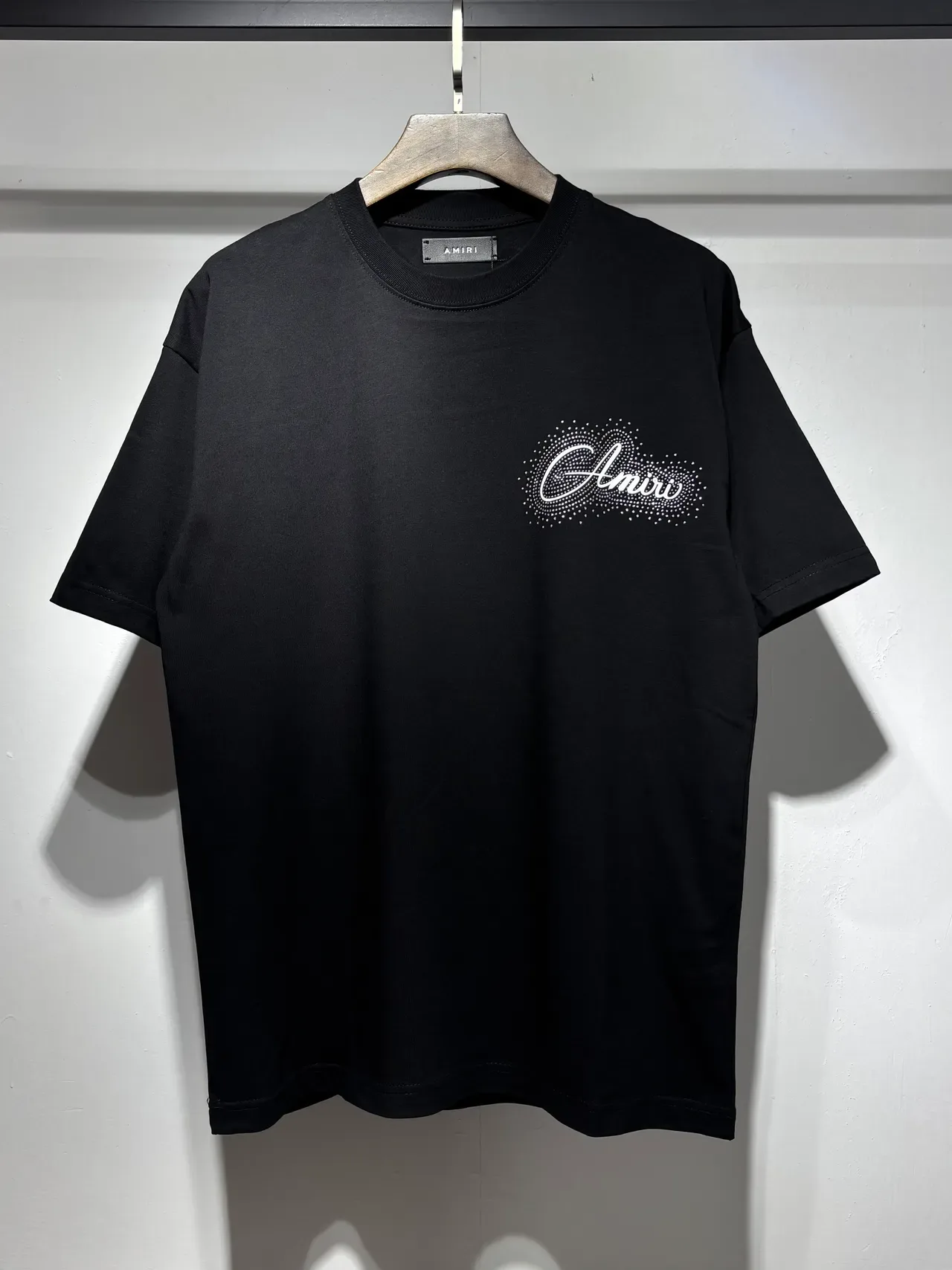 Amiri Graphic Script Dot-Matrix Logo T-Shirt 7