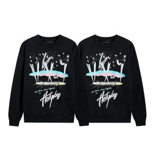 Amiri Hollywood Graphic Print Black Sweater