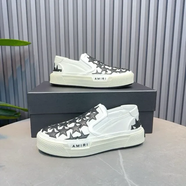Amiri MA Court Star Sneakers Lifestyle Blancs et Noirs 2
