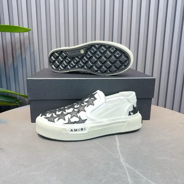 Amiri MA Court Star Sneakers Lifestyle Blancs et Noirs 3