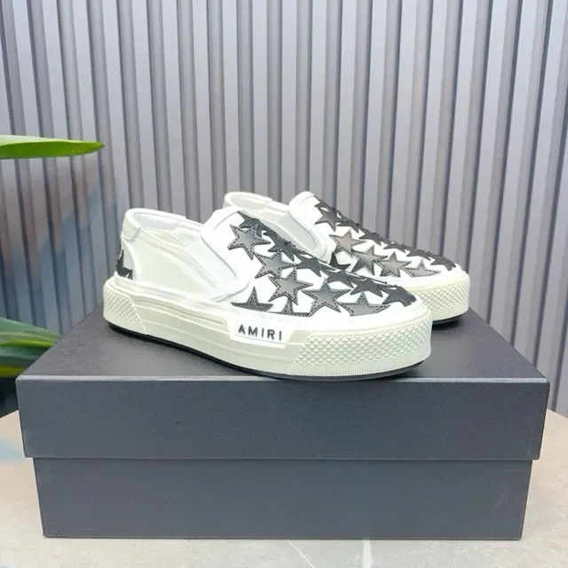 Amiri MA Court Star Sneakers Lifestyle Blancs et Noirs 5