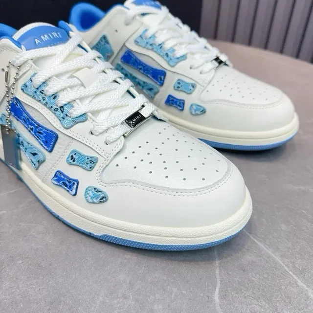 Amiri MA Court Zapatillas Lifestyle Blancas y Azules 7