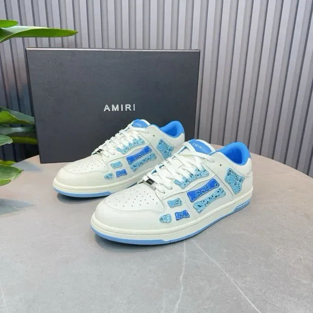 Amiri MA Court Zapatillas Lifestyle Blancas y Azules 9
