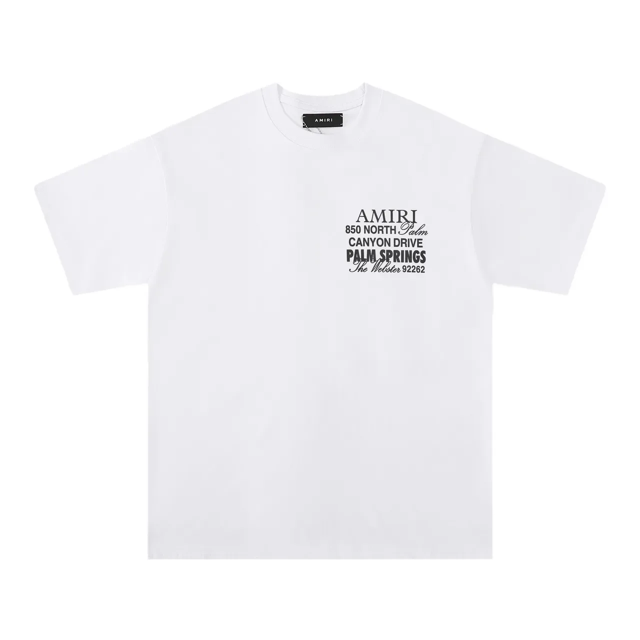 Camiseta gráfica Amiri Palm Springs Address 11
