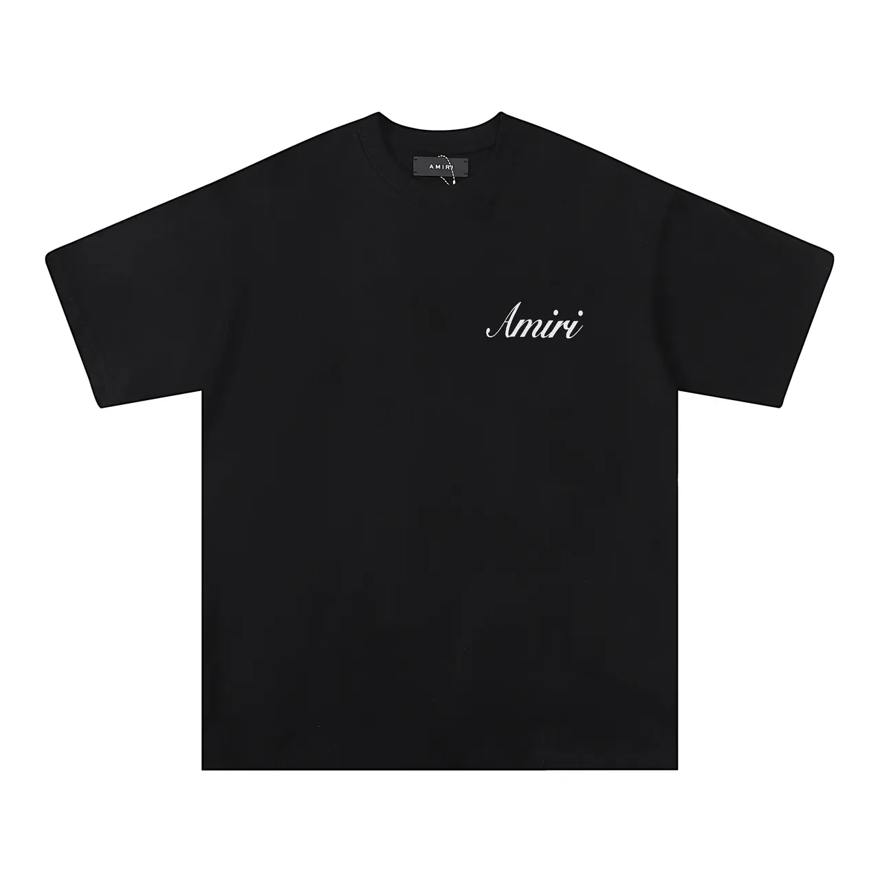 Amiri Script Logo Black and White Oversized T-Shirt 12