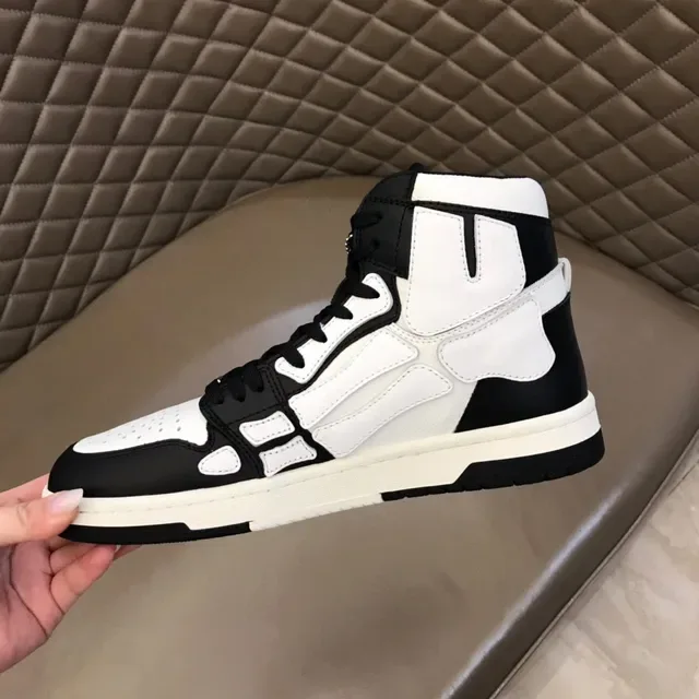 Amiri Skel Top High Sneakers Lifestyle Noir et Blanc 2