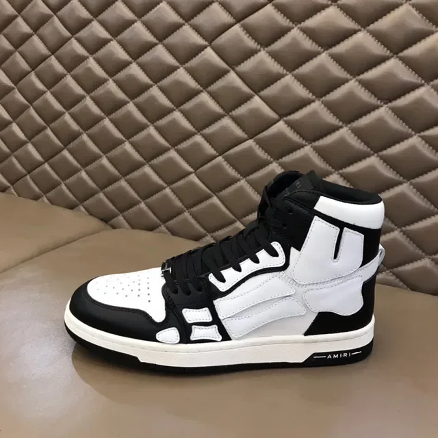 Amiri Skel Top High Sneakers Lifestyle Noir et Blanc 5