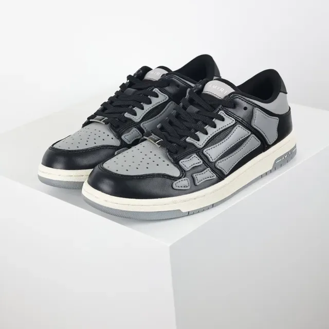 Amiri Skel Top Low tênis lifestyle preto cinza 2