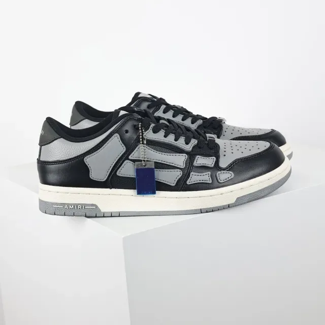Amiri Skel Top Low tênis lifestyle preto cinza 3