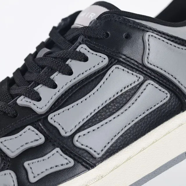 Amiri Skel Top Low tênis lifestyle preto cinza 6
