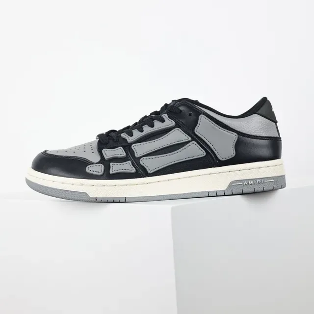 Amiri Skel Top Low tênis lifestyle preto cinza 9