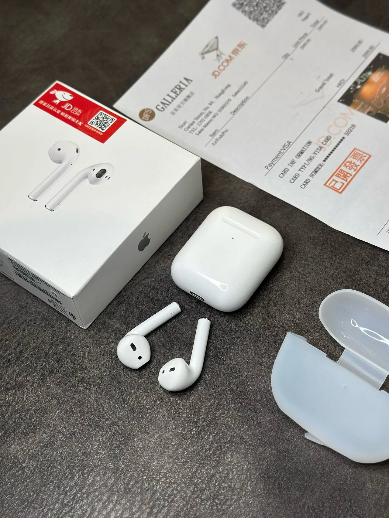Apple AirPods सफेद स्टेम-स्टाइल चमकदार TWS ईयरबड्स 7