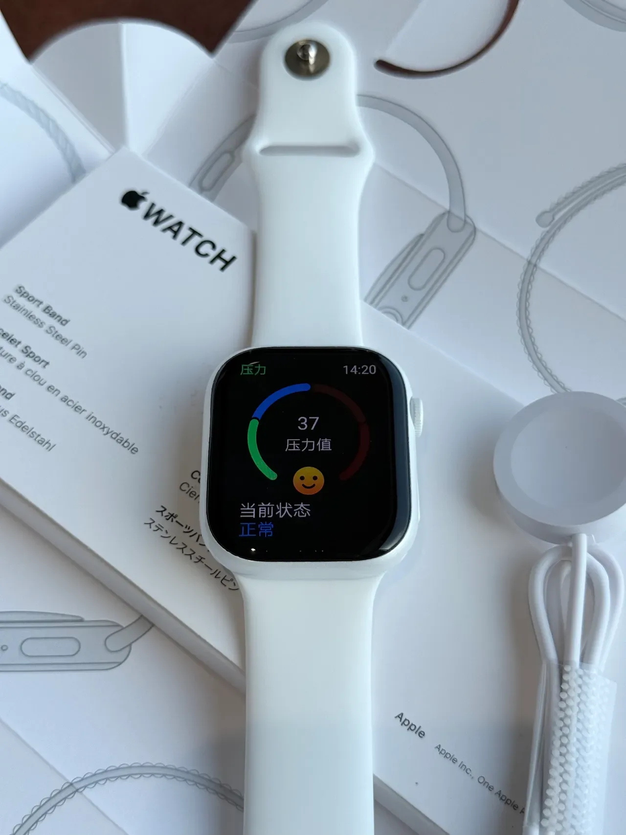 Apple White Black Square-Faced Silicone Band Sports Watch 11