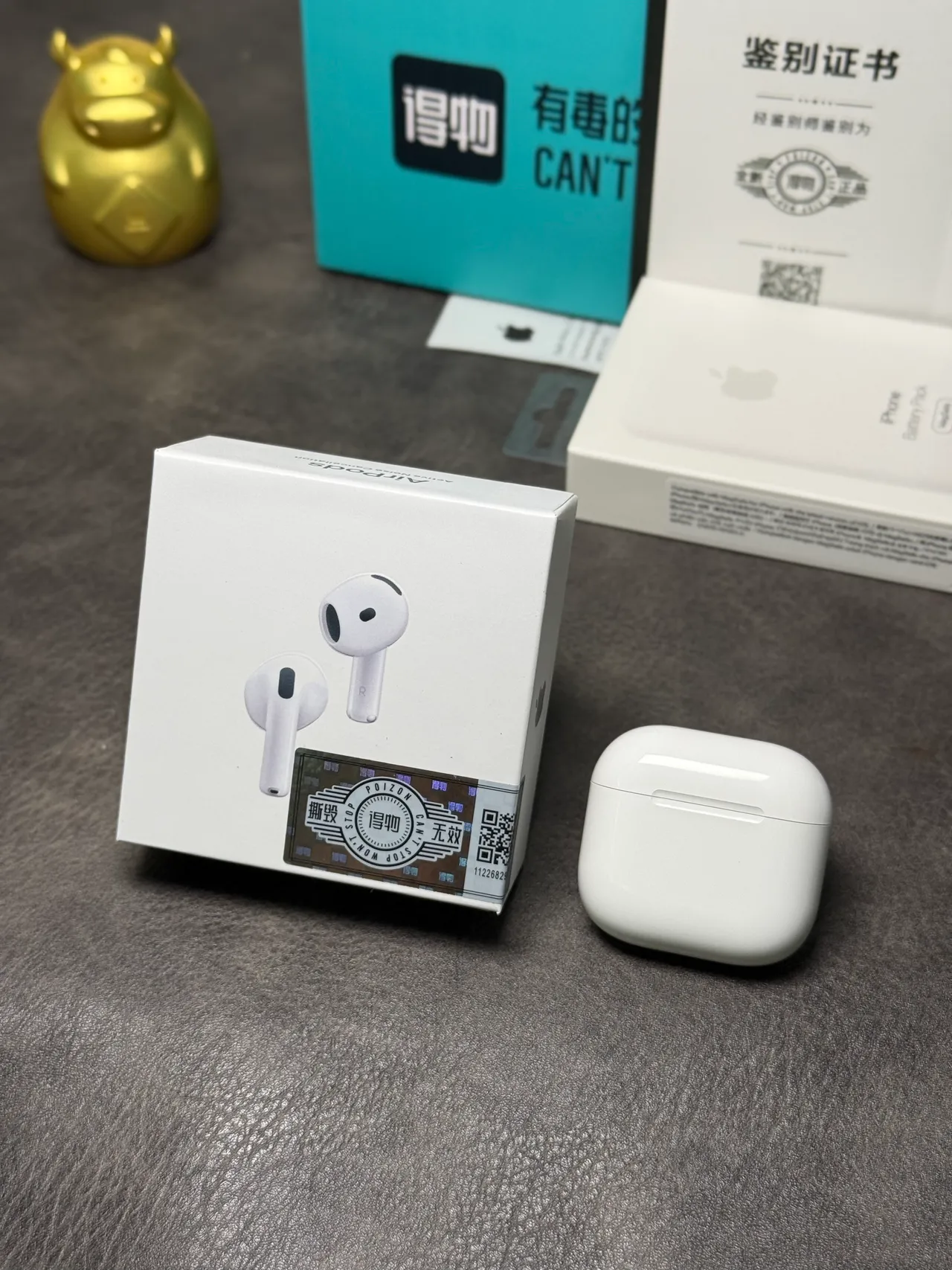 Apple White Stem-Style Matte Finish TWS Earbuds 4