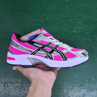 ASICS Gel-Kayano गुलाबी चांदी सफेद दौड़ने की चप्पल