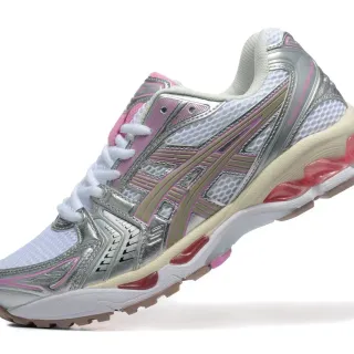 ASICS Gel-Kayano White Silver Pink 跑鞋