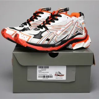 ASICS Runner सफेद नारंगी काली दौड़ने की जूते
