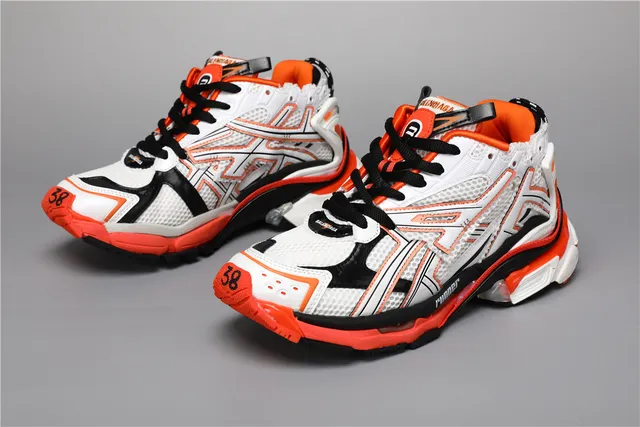 ASICS Runner সাদা নারাঙ্গি কালো দৌড়ের জুতো 5