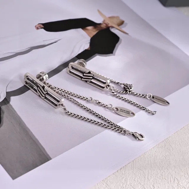 Balenciaga Boucles d'oreilles Clip-Style Chaîne Ton Or 4