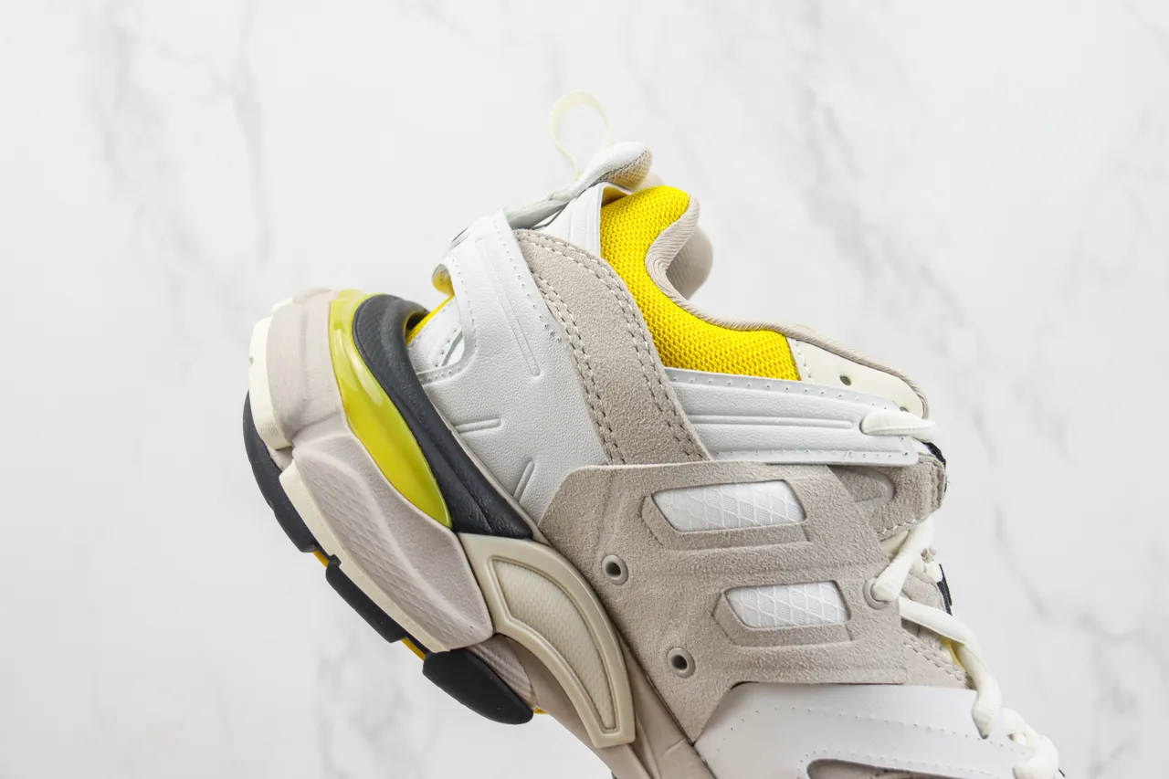 Balenciaga Defender Beige Yellow Chunky Sneakers 5