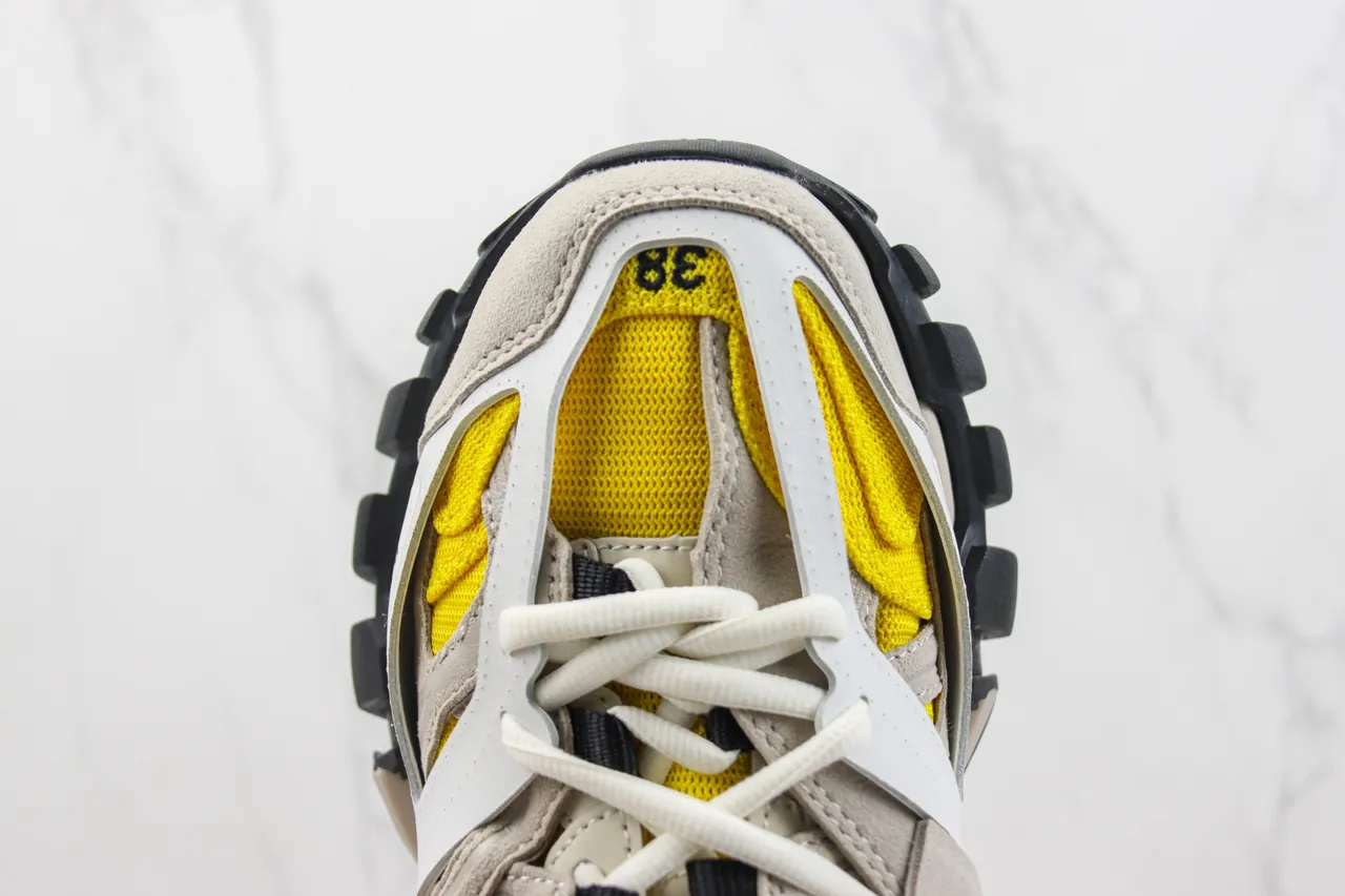 Balenciaga Defender Beige Yellow Chunky Sneakers 6