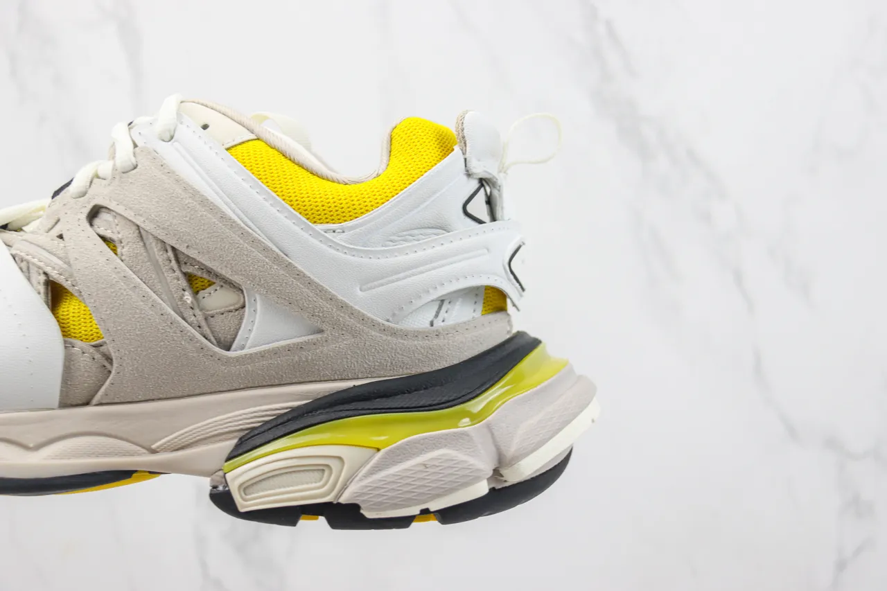 Balenciaga Defender Beige Yellow Chunky Sneakers 7