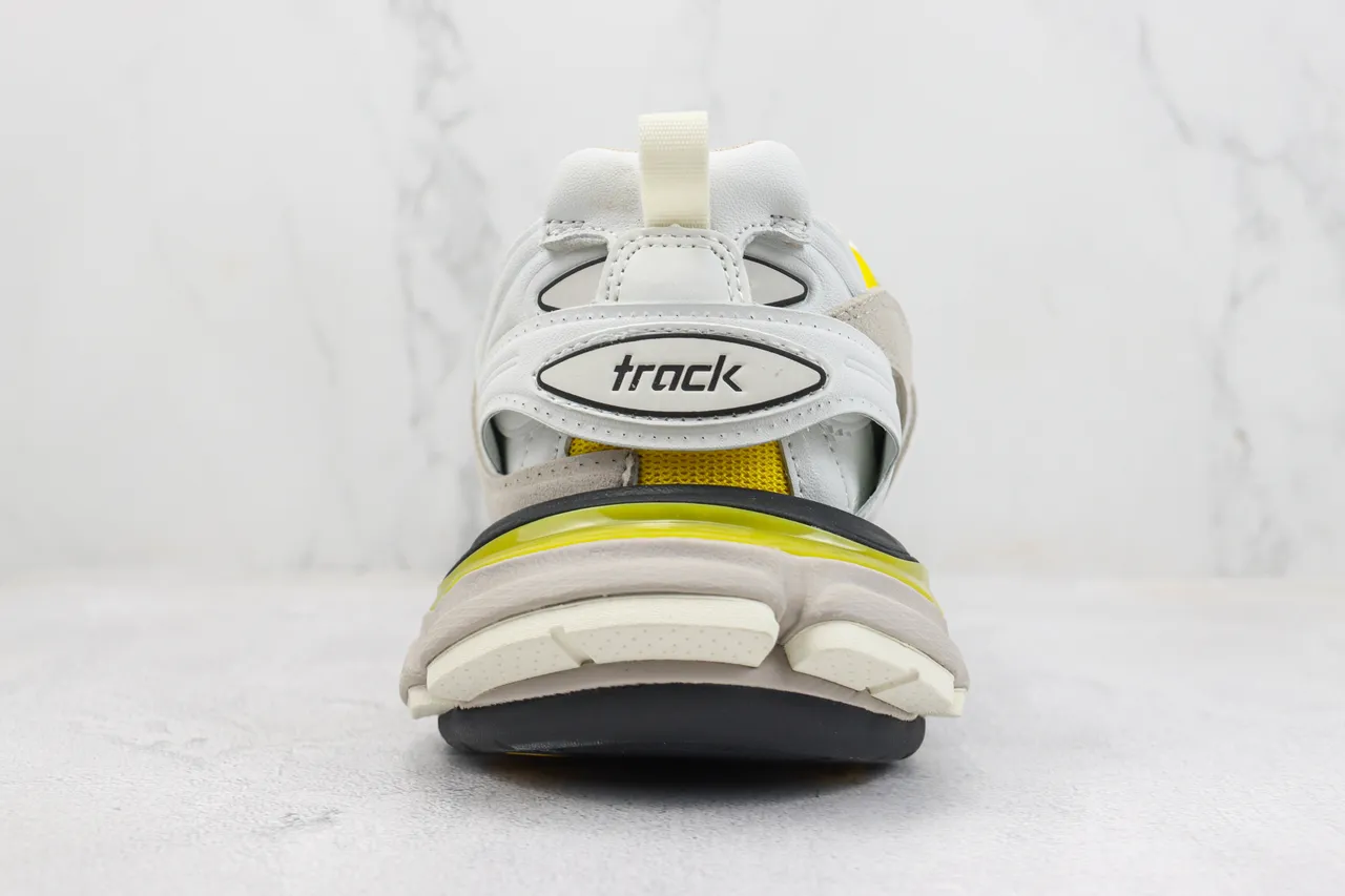 Balenciaga Defender Beige Yellow Chunky Sneakers 9