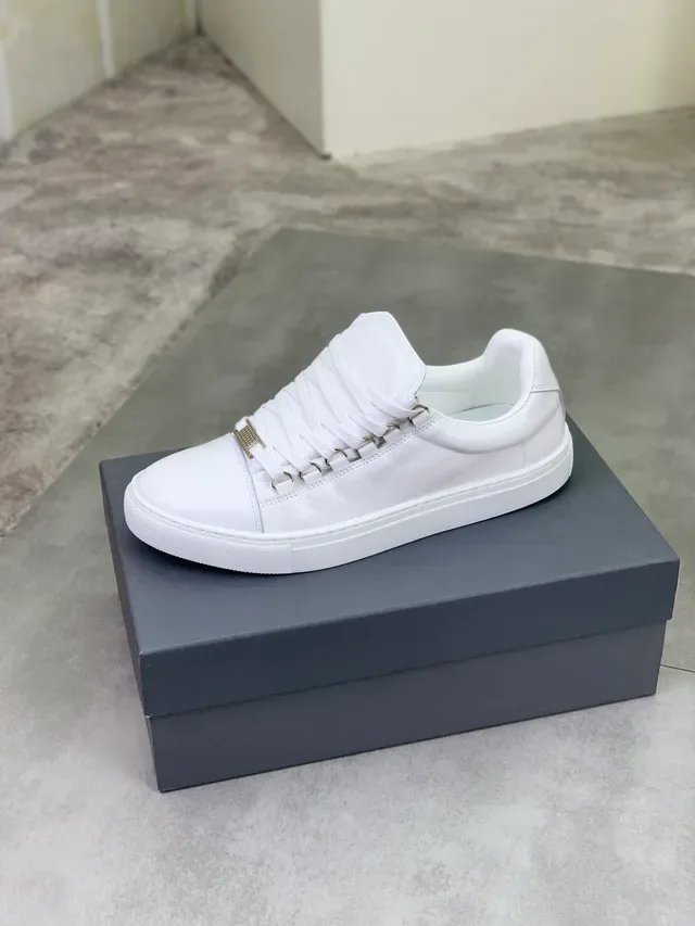 Balenciaga Defender White Leather Lifestyle Sneakers 4