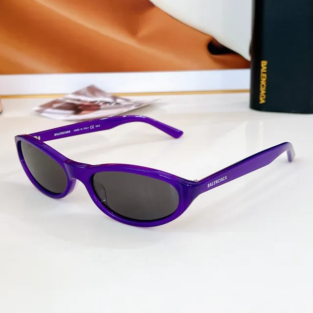 Balenciaga Óculos de Sol Cat-Eye Estreito com Lente Amber 6