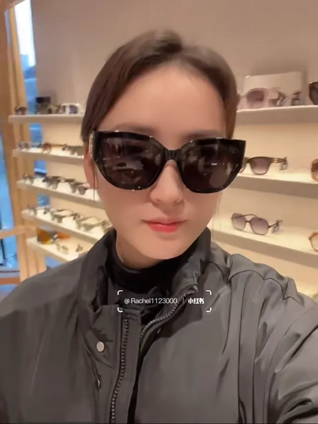 Balenciaga Pink Acetate Cat-Eye Sunglasses 4