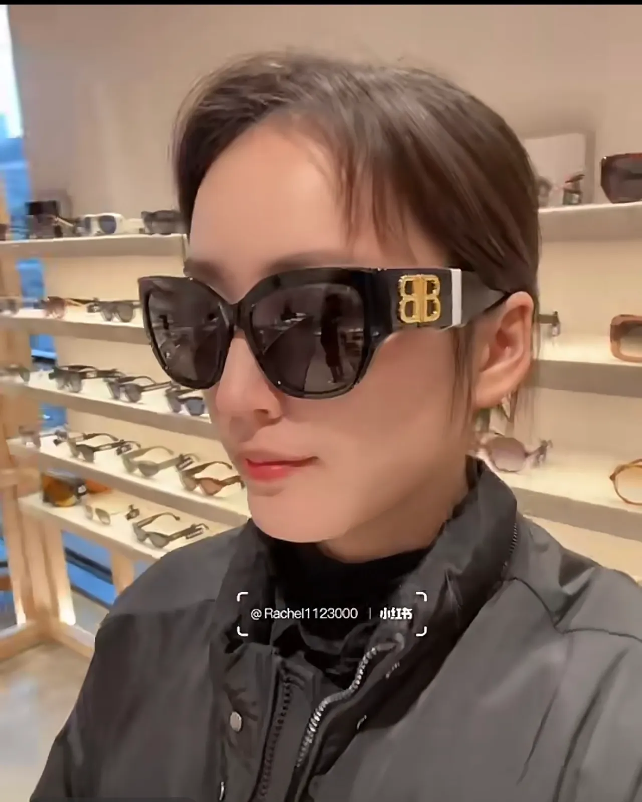 Balenciaga Pink Acetate Cat-Eye Sunglasses 5