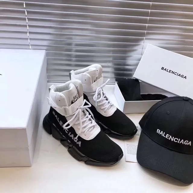 Balenciaga Runner Black and White baskets à semelle épaisse 3