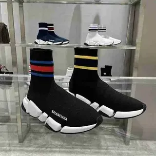 Balenciaga Speed Trainer Black White সক-ফিট নিট লাইফস্টাইল স্নিকার্স