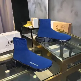 Balenciaga Speed Trainer Royal Blue Black Lifestyle Sneakers