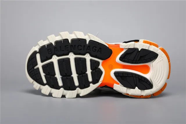 Balenciaga Track Zapatillas Blancas Naranja Rojo Gruesas 6