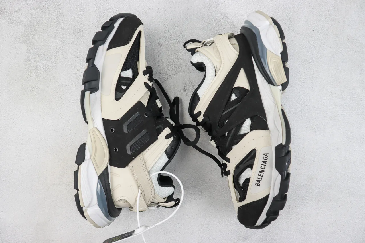 Balenciaga Track Trainer Beige Black Chunky Sneakers 2