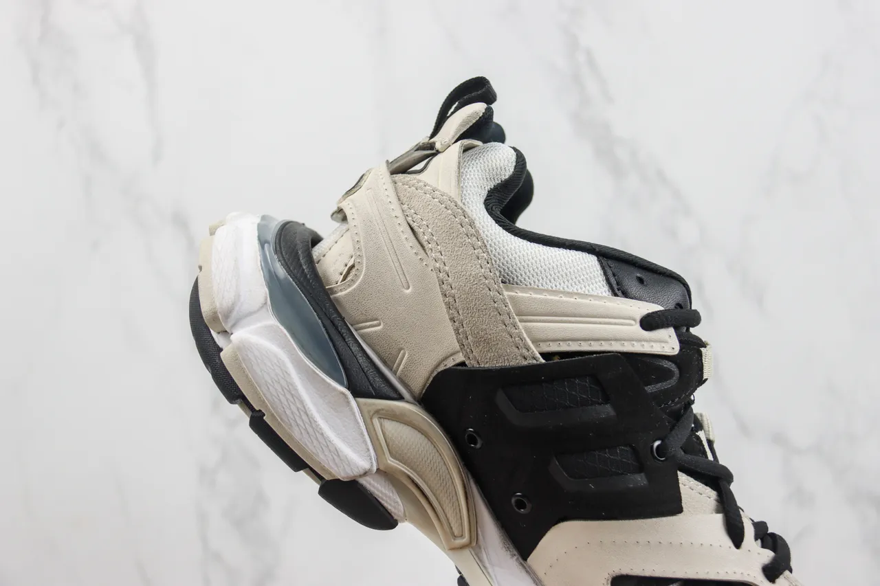 Balenciaga Track Trainer Beige Black Chunky Sneakers 5