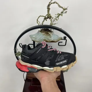 Balenciaga Track Trainer Black Red Beige Chunky Sneakers