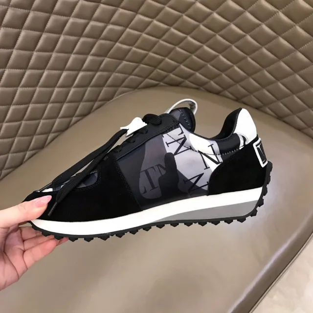 Balenciaga Track Trainer काला सफेद भूरा कैमो लाइफस्टाइल स्नीकर 3