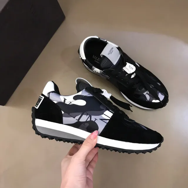 Balenciaga Track Trainer काला सफेद भूरा कैमो लाइफस्टाइल स्नीकर 6