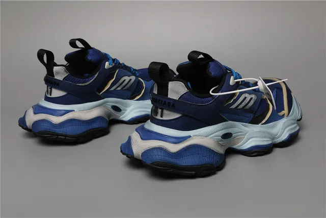 Balenciaga Track Trainer Deep Blue Ice 中底厚底运动鞋 3