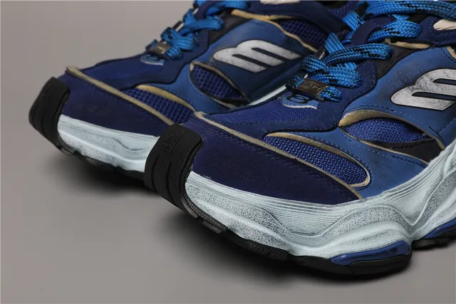 Balenciaga Track Trainer Deep Blue Ice 中底厚底运动鞋 4