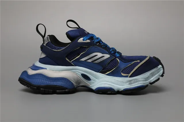 Balenciaga Track Trainer Deep Blue Ice 中底厚底运动鞋 8