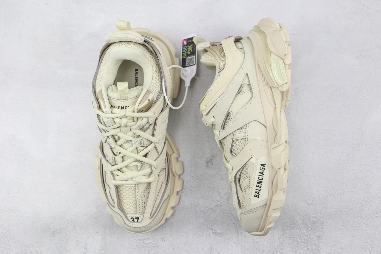 Balenciaga Track Trainer Off-White चंकी स्नीकर 3