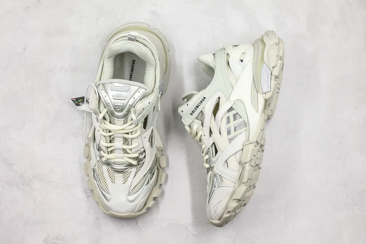 Balenciaga Track Trainer Off-White Chunky Sneakers 4