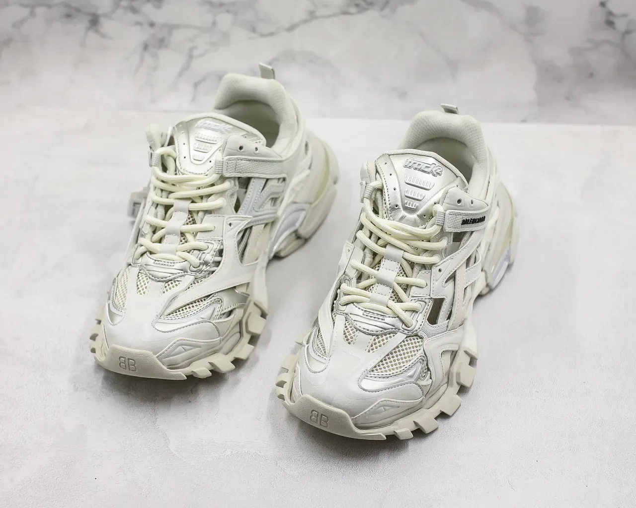 Balenciaga Track Trainer Off-White Chunky Sneakers 5