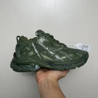 Balenciaga Track Trainer Olive Green Chunky Sneakers