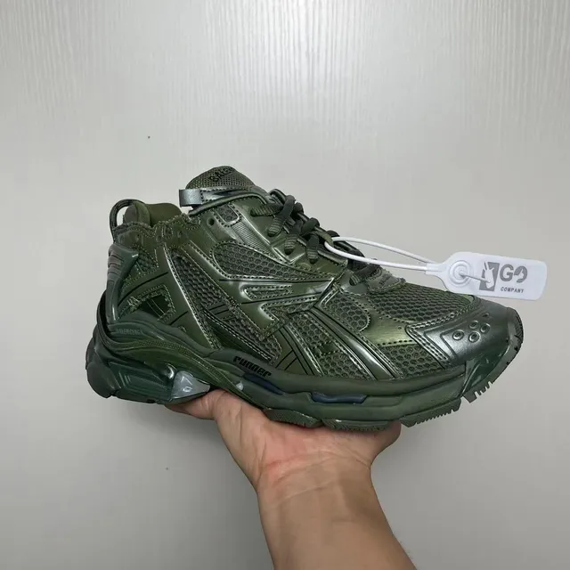 Balenciaga Track Trainer Olive Green Chunky Sneakers 2