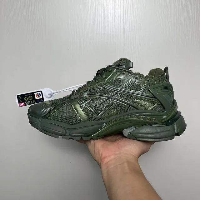 Balenciaga Track Trainer Olive Green Chunky Sneakers 3
